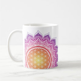Mandala Flower of life sun rising Koffiemok