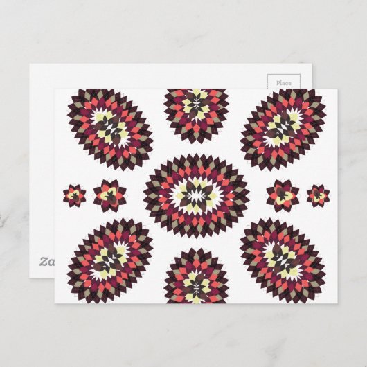 Mandala Flower Pattern Briefkaart (Voorkant / Achterkant)