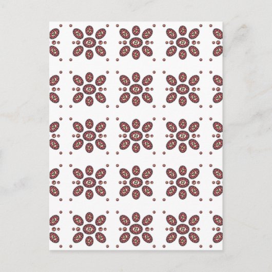 Mandala Flower Pattern Briefkaart (Voorkant)