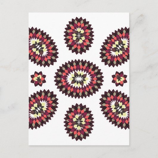 Mandala Flower Pattern Briefkaart (Voorkant)