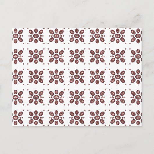 Mandala Flower Pattern Briefkaart (Voorkant)