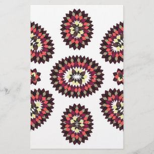 Mandala Flower Pattern Briefpapier