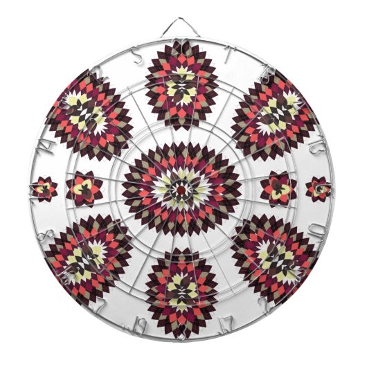 Mandala Flower Pattern Dartbord (Voorkant)