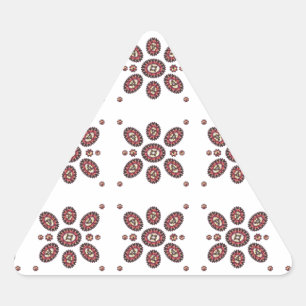 Mandala Flower Pattern Driehoek Sticker