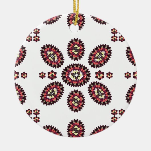Mandala Flower Pattern Keramisch Ornament (Voorkant)