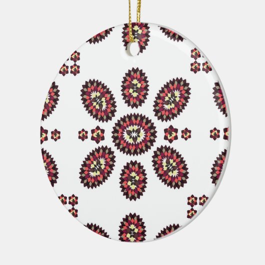 Mandala Flower Pattern Keramisch Ornament (Links)