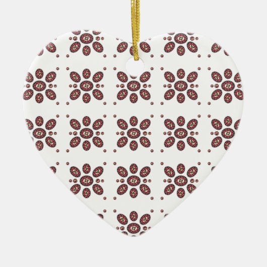 Mandala Flower Pattern Keramisch Ornament (Voorkant)