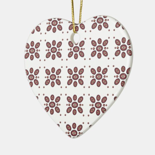 Mandala Flower Pattern Keramisch Ornament (Links)