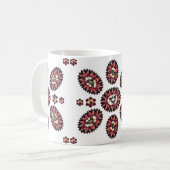 Mandala Flower Pattern Koffiemok (Voorkant links)