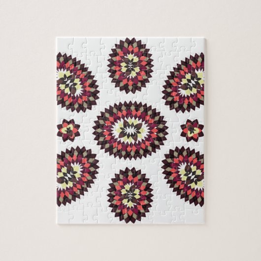 Mandala Flower Pattern Legpuzzel (Verticaal)