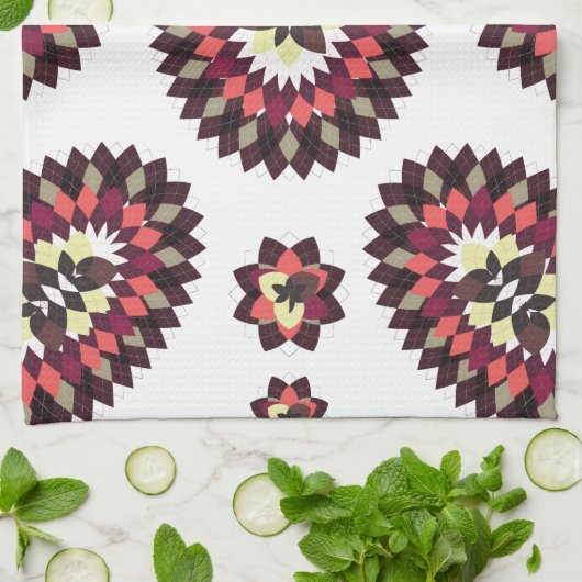 Mandala Flower Pattern Theedoek (Gevouwen)