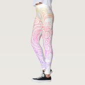 Mandala Flower - White en Rainbow Leggings (Links)