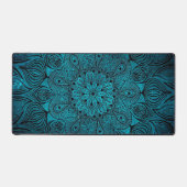 Mandala Flower Zen Cool brillant Vibrant Turquoise (Recto)