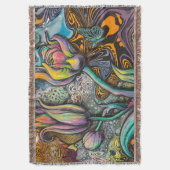 Mandala Flowers Deken (Voorkant Verticaal)