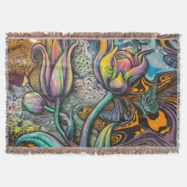 Mandala Flowers Deken