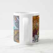 Mandala Flowers Extra Grote Beker (Achterkant)