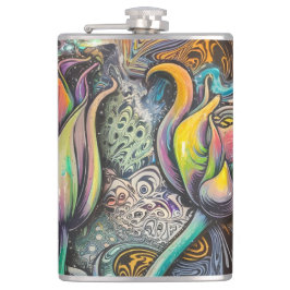 Mandala Flowers Heupfles