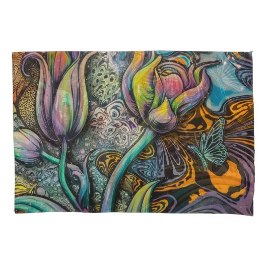 Mandala Flowers Kussensloop (Voorkant)