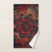 Mandala foncé - Cadeau gothique Boho (Serviette à main)