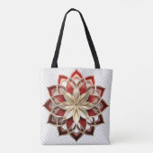Mandala Fractal Design Bag Draagtas (Achterkant)