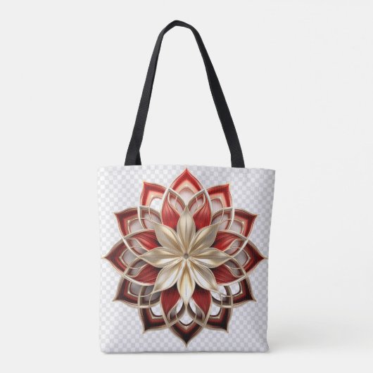 Mandala Fractal Design Bag Draagtas (Achterkant)