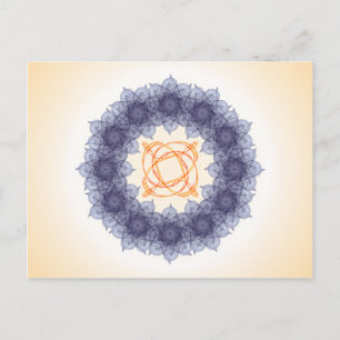 Mandala fractale samenstelling #13 briefkaart