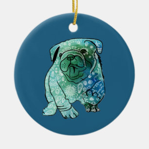 Mandala Franse Bulldog Cirkel Ornament