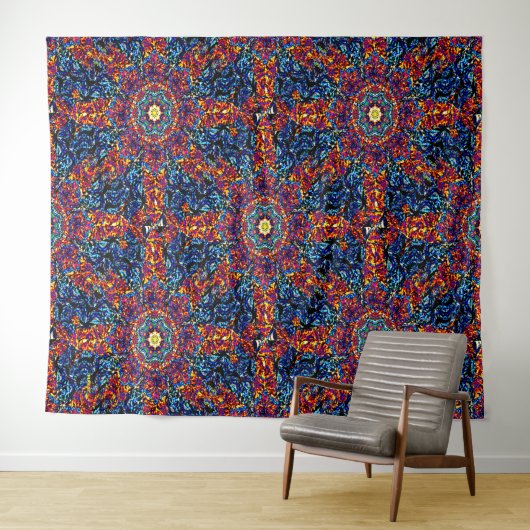 Mandala Fun.... Wandkleed (In Situ (horizontaal))