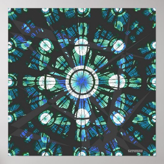 Mandala Funnels 6 Poster (Voorkant)