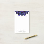 Mandala Galaxy Nom Post-It Notes (Sur un bureau)