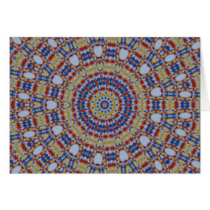 Mandala geel blauw