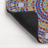 Mandala geel blauw muismat (Hoek)