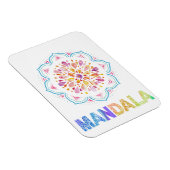 MANDALA GEKLEURDE LOTUS BLOEM MAGNEET (Rechterzijde)