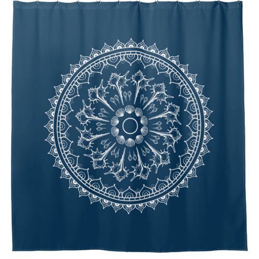 Mandala gemaakt van Seashells Douchegordijn (Voorkant)