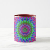 Mandala Geometric Psychedelic Retro Hippie Mok