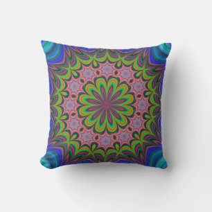 Mandala Geometric Rosette Retro Hippie Kussen