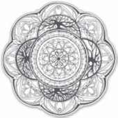 Mandala geometric Sticker (Voorkant)