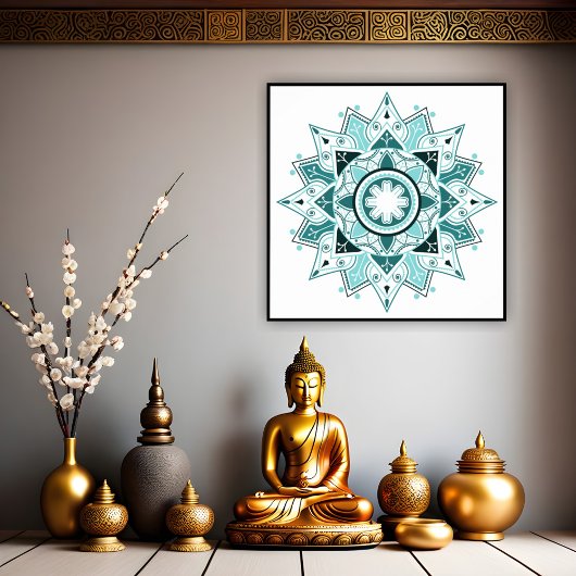 Mandala géométrique, Poster mystique