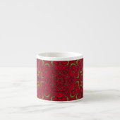 Mandala Géométrique Rosette Rétro Hippie Mug (Devant)