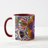 Mandala Géométrique Rosette Rétro Hippie Mug (Gauche)
