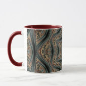 Mandala Géométrique Rosette Rétro Hippie Mug (Gauche)