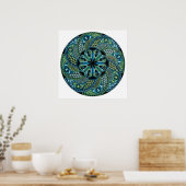 Mandala geometrisch ontwerp poster (Keuken)