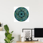 Mandala geometrisch ontwerp poster (Thuiskantoor)