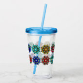 Mandala (geslacht) acryl drinkbeker (Achterkant)
