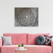 Mandala gesneden steen foto single canvas afdruk (Insitu (Woonkamer))