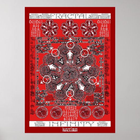MANDALA GICLEE PRINT "FRACTAL INFINITY" (Voorkant)