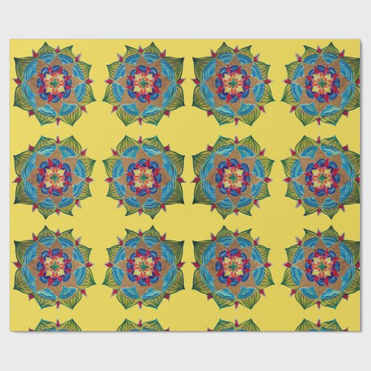 Mandala Glossy Wrapping Papier (Vlak)