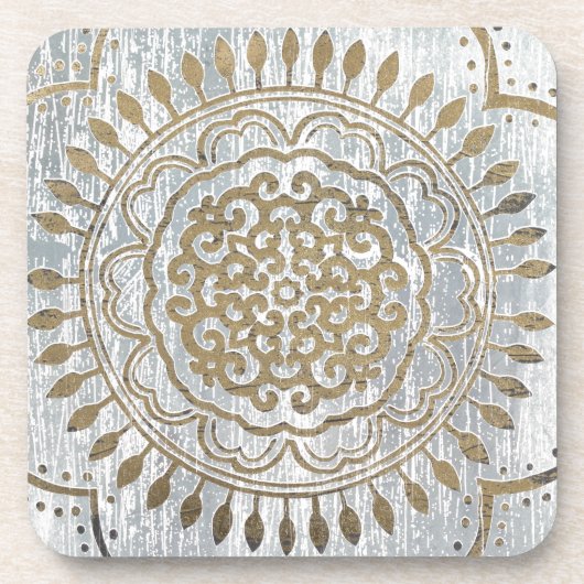 Mandala Gold Design Onderzetter (Voorkant)