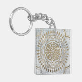 Mandala Gold Design Sleutelhanger (Voorkant Links)