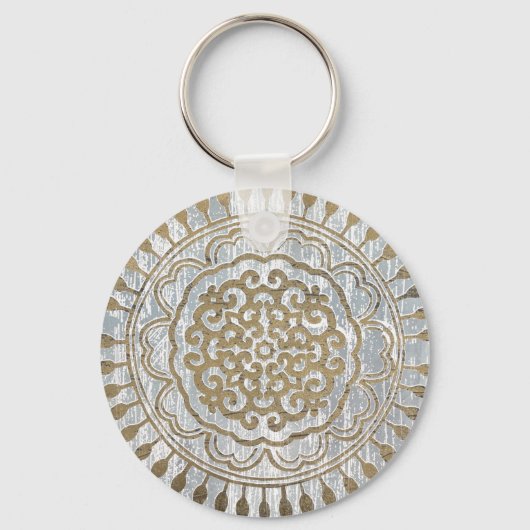 Mandala Gold Design Sleutelhanger (Voorkant)